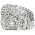 thumbnail image 1 of XIATIAN Men Women Rhinestone belt Western Cowgirl Cowboy Vintage Bling Crystal Diamond Studded Leather Belt for Jean Pants, 1 of 2