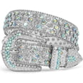 thumbnail image 1 of XIATIAN Men Women Rhinestone belt Western Cowgirl Cowboy Vintage Bling Crystal Diamond Studded Leather Belt for Jean Pants, 1 of 3
