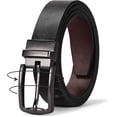 thumbnail image 1 of XIATIAN Women Leather Reversible Belt, Ladies Belt for Jeans with Rotated Buckle, 1 of 7
