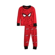 XIAXAIXU 2Pcs Nightwear Clothes Baby Boy Cartoon Spiderman Round Neck Top + Pants Pajamas Outfits