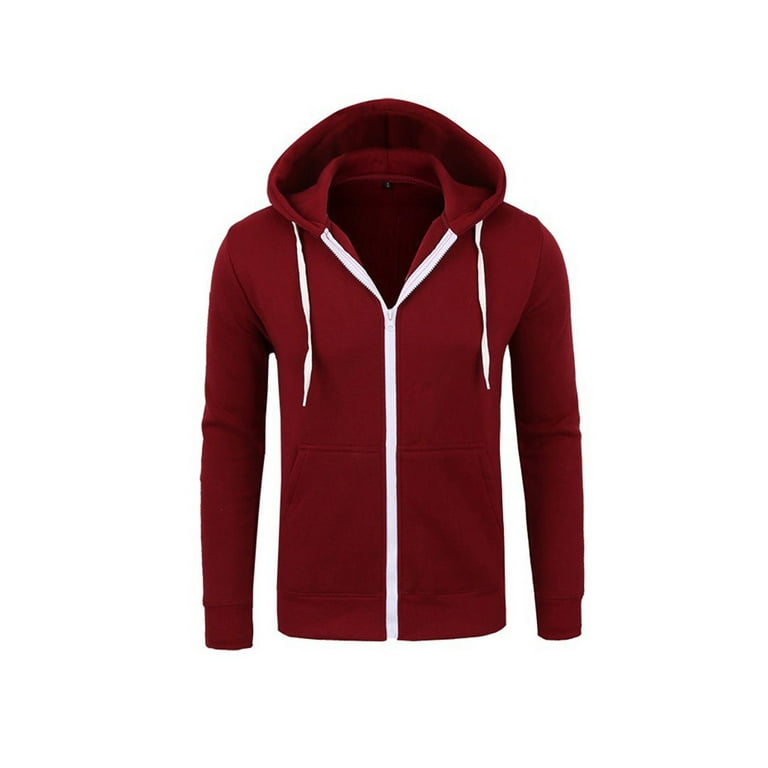 Red zip 2025 up hoodie walmart