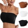 thumbnail image 1 of XIAfhje 3 Pieces Strapless Bras for Women Bralette Seamless Bandeau Stretchy Removable-Padded Bandeau Tube Top Bra for Girls, 1 of 9