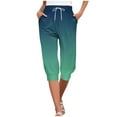 thumbnail image 1 of XIAfhje Capris Pants Women Casual Elastic Tie Waist Loose Long Pants With Pockets Capris Casual Lightweight Trousers Slim Fit Capris Pants Comfy Lounge Shorts 2024 Summer, 1 of 6