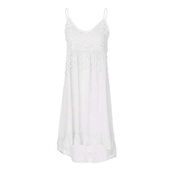 XIAfhje Dresses for Women 2024 Plus Size Summer Casual Sundresses Spaghetti Strap Camisole Dress Vintage Loose Comfy Beach Vacation Dresses