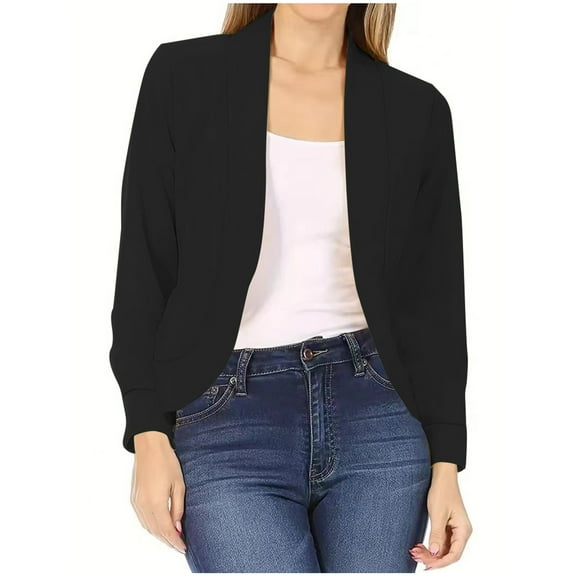 XIAfhje Oversized Blazers for Women Clearance Open Front Cardigan Casual Long Sleeve Jackets Outerwear Casual Work Office Blazer Jacket Plus Size