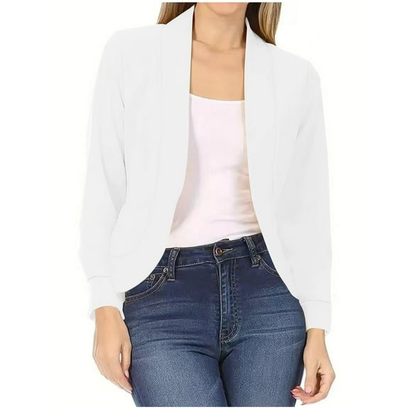 XIAfhje Oversized Blazers for Women Clearance Open Front Cardigan Casual Long Sleeve Jackets Outerwear Casual Work Office Blazer Jacket Plus Size
