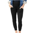 thumbnail image 1 of XIAfhje Pants For Women Cropped Pants Tapered Pants Casual High-Waisted Pleated Leggings With Pocket High Waisted Casual Pants Baggy Stretchy Capri Pants For Women Plus Size Wide Leg, 1 of 6