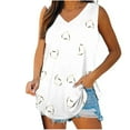 thumbnail image 1 of XIAfhje Tank Tops For Women 2024 Summer T Shirts Womens Tank Tops V-Neck Basic Casual Flowy Summer Sleeveless T-Shirt Tops Tees Cozy Comfy Tunic Tank Tops 2024 Casual, 1 of 5
