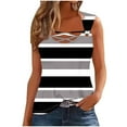 thumbnail image 1 of XIAfhje Tank Tops for Women 2024 Summer Tops Square Neck Sleeveless Tops Loose Fit Casual Soft Pleated T-Shirts, 1 of 4
