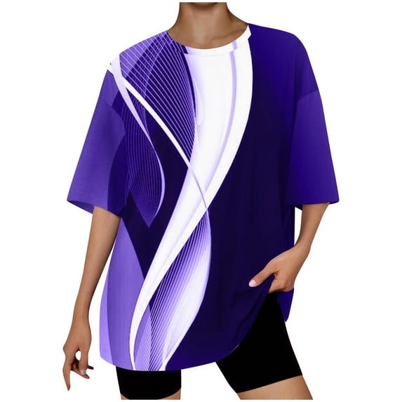 XIAfhje Tops for Women Trendy Oversized T Shirts Loose Fit Crewneck Short Sleeve Workout T Shirts Athletic Tops Summer Casual Blouse Y2K 2024 Basic Tee