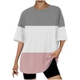 thumbnail image 1 of XIAfhje Tops for Women Trendy Oversized T Shirts Loose Fit Crewneck Short Sleeve Workout T Shirts Athletic Tops Summer Casual Blouse Y2K 2024 Basic Tee, 1 of 4
