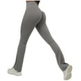 thumbnail image 1 of XIAfhje Women Flared Leggings High Waisted Butt Lift Seamless Gym Pants Tummy Control Yoga Pants Workout Activewear Leggings, 1 of 8