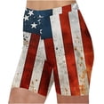 thumbnail image 1 of XIAfhje Women's Shorts Independence Day Shorts,Tight-Fitting Leggings Yoga Shorts, Fashion High Waisted Summer Printed Leggings, Beach Shorts Cute Comfy Shorts Casual Vacation Shorts, 1 of 5