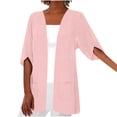 thumbnail image 1 of XIAfhje Womens Summer Cardigans Lightweight Open Front Cardigan Half Sleeve Fall Cardigan Solid Color Kimono Cover Up Tops, 1 of 6