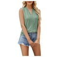 thumbnail image 1 of XIAfhje Womens Tops Dressy Casual Tank Tops Summer V-Neck Lace Patchwork Sleeveless Sexy Top Blouse Casual T-Shirt Top Vest Going Out Tops, 1 of 7