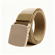 XIBUFE 1/2 Pack Nylon Belts for Men Military Tactical Slide Plastic Belt Adjustable No Holes Canvas Web Belt Outdoor Military Belt