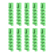 XIBUFE 10 Pcs Charger Cable Protectors, Flexible Silicone Cord Saver, Anti-Bending Wire Guard for Home, Office, Travel, Green