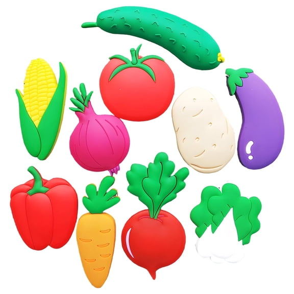 XIBUFE 10 Pcs Fridge Magnets for Toddlers 1-12,Soft Rubber Fruit Magnets Cute Magnets