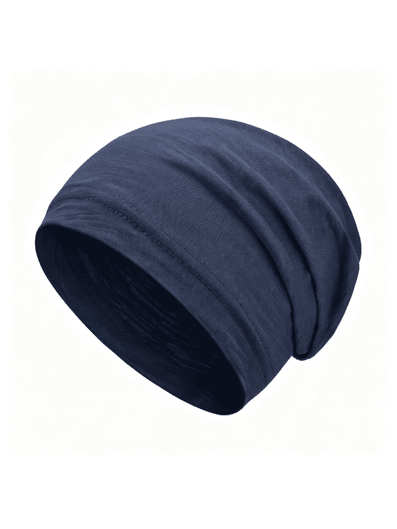 100% Cotton Summer Beanie for Men Women,Thin Soft Slouchy Beanies | Lightweight Chemo Hair Loss Cap Fashion Daily Hat Headwear Breathable Sleep Relaxfit Spring Outdoor Stylish