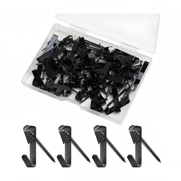 XIBUFE 100 Pcs Picture Frame Hooks with Nails, Heavy Duty Iron