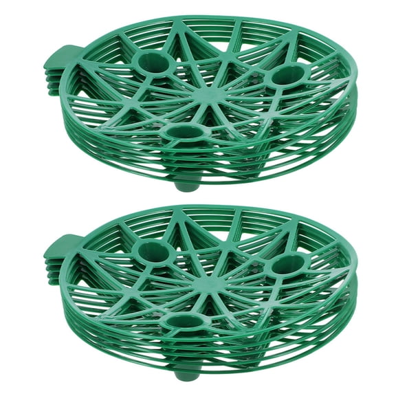 XIBUFE 10Pcs Melon Cradle Plastic Pumpkin Support Watermelon Holder Stand Trellis Squash Cradles Garden Supports for Cantaloupe Honeydew Pumpkin Green