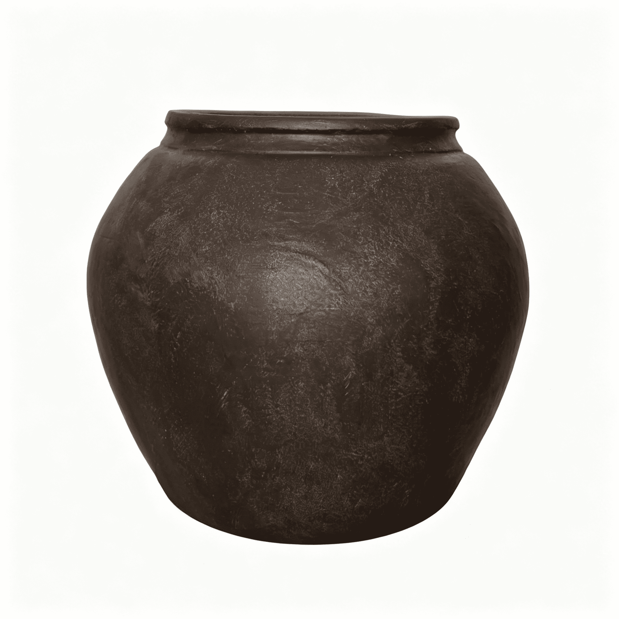 XIBUFE 12" H X 14" Dia Fiberstone Vintage Style Planter with Drainage Hole, Indoor/Outdoor Large Plant Pot for Home Pati