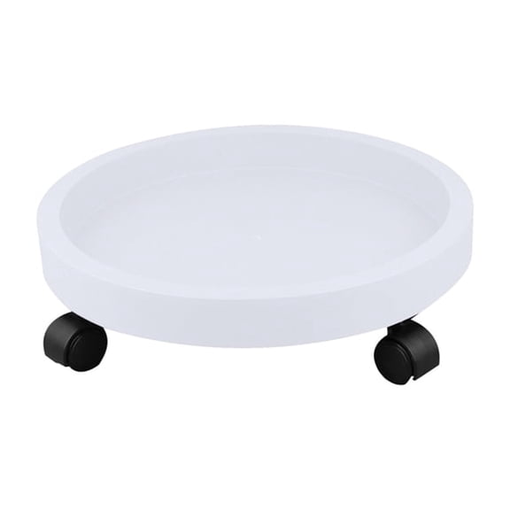 XIBUFE 12 Inch Heavy Duty Plant Caddy,Round Planter Caddy with Wheels,Rolling Plant Stand Pot Trolley,Potted Flower Mover Dolly with Casters Round Coaster for Indoor Outdoor
