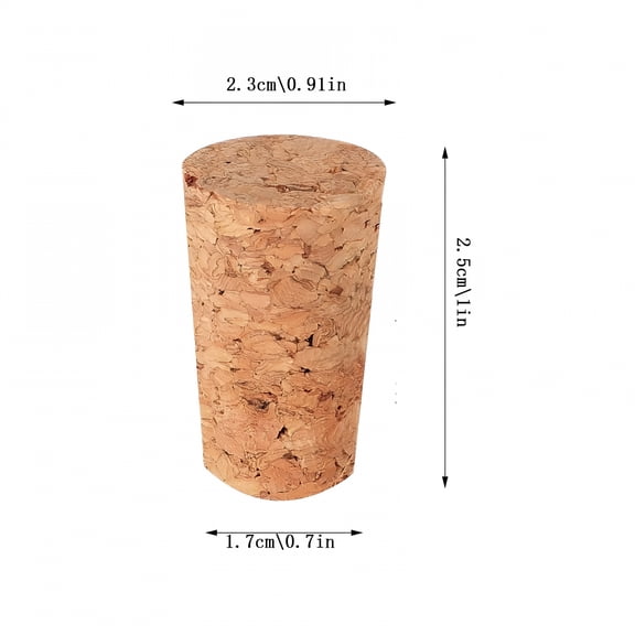XIBUFE 16 Pack Soft Wood Corks Tapered Cork Wooden Bottle Stopper Replacement Leakproof Bottle Corks for Making Craft Wine Stoppers for Wine Bottles 0.67 X 0.91 X 0.98 Inch