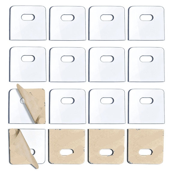 XIBUFE (16 Set/32 Pieces)Clear Vertical Blind Repair Tabs,Vertical Blinds Tabs/Blind Fixers for Vertical Blinds Replacement Slats&Parts Vertical Blind Repair Tabs