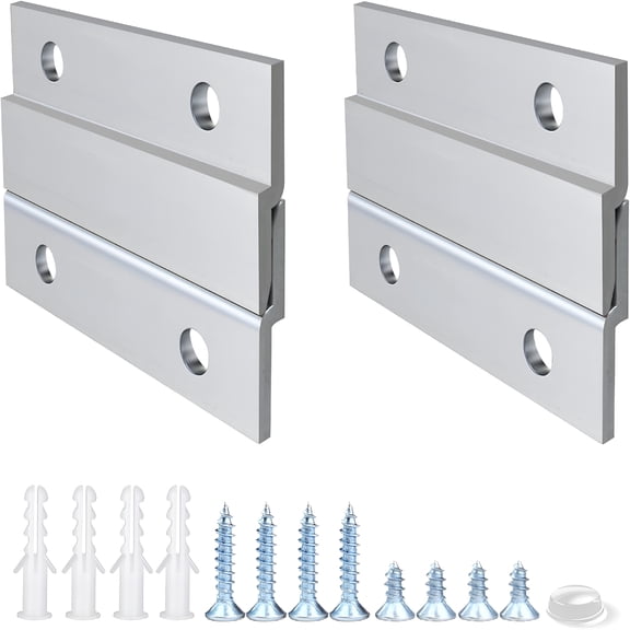 XIBUFE 2 Inch Aluminum French Cleat Picture Hanger, 30lbs Capacity