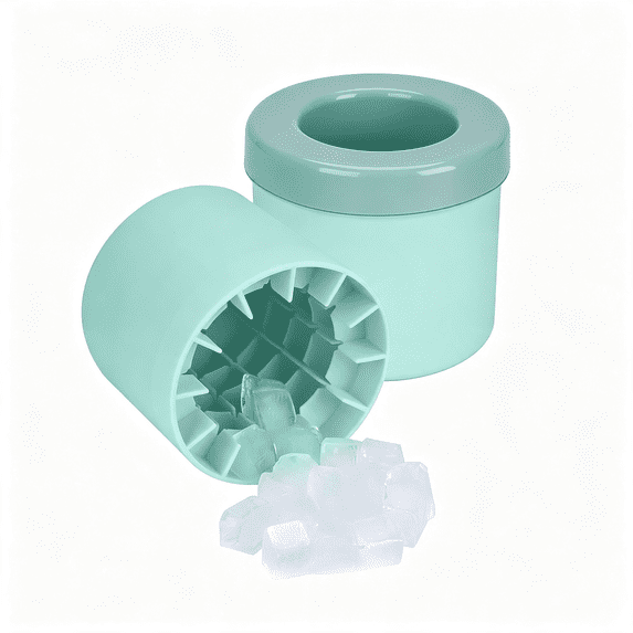 XIBUFE 2 Pack Cylinder Ice Cube Mold Ice Trays, Silicone Ice Bucket ...