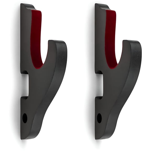 XIBUFE 2-Pack Padded Sword Wall Mount, Adjustable 1-Tier Katana Display Hanger, Secure Blade Holder for Home Decor