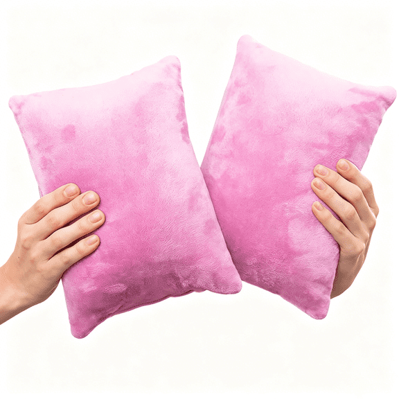 XIBUFE 2 Pack Small Pillow, Memory Foam Mini Pillow 11 X 7 Inches for Travel, Sleeping, Nap and Neck, Knee, Lumbar Support, Tiny Cushion for Pet, Dogs (Purple)