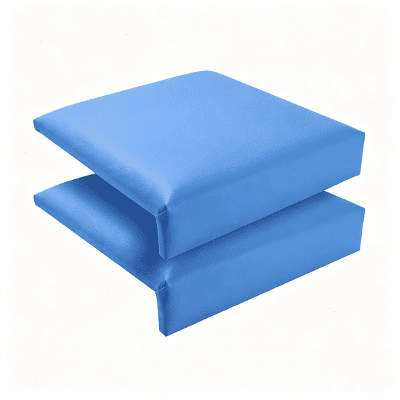 XIBUFE 2 Pcs Pool Seats for Edge of Pool Poolside Seating Mat with Soft Foam Pad Anti-Slip Cushion Waterproof Bath Seat Chair Poolside Accessories for Summer Outdoor Beach (Dark Blue,12 Inch)