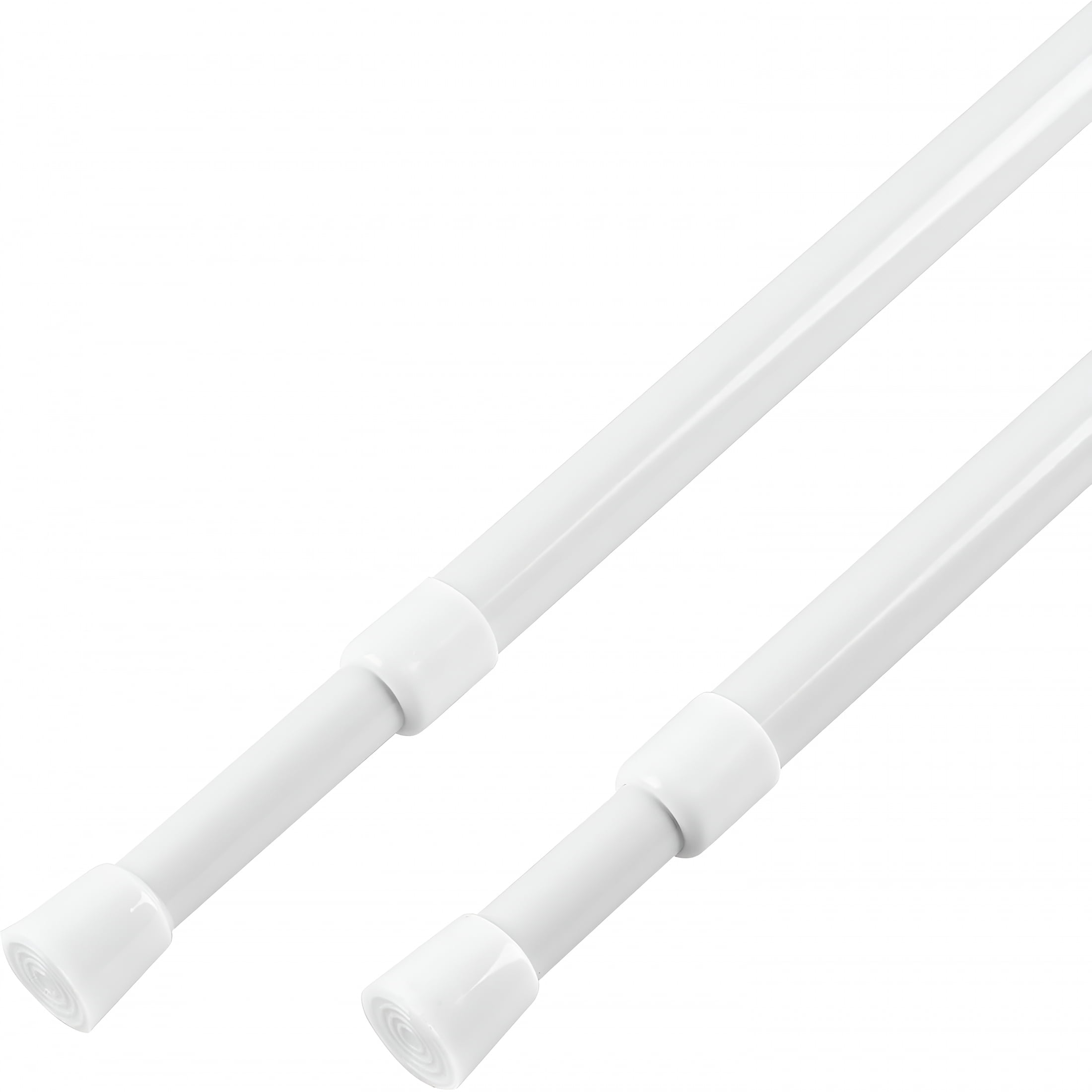 Spring Loaded Extension Rods XIBUFE 2 Pcs Spring Tension Curtain Rod Adjustable 28 to 40 Inches,5/8 ...