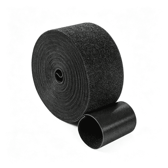 XIBUFE 2 in x 25 FT Hook and Loop Straps Heavy Duty,Double Sided Self-Gripping Strips,Reusable Multi-Purpose Wrap Roll for Cable Management Storage and Organization