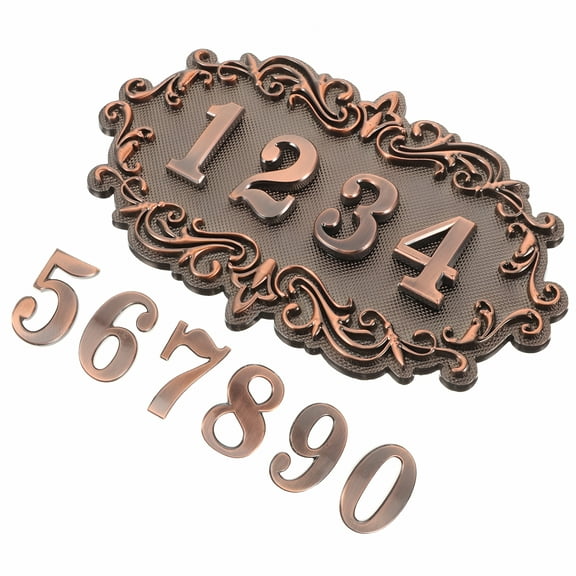 XIBUFE 2026 New 1 Set Address Sign Vintage Mailbox Number House Number Plaque Plate Front Door Plaque for Home, Mailbox, Front Door, Address Display
