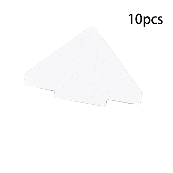 XIBUFE 2026 New 10 Pcs Rug Gripper No Trace Traceless Rug Tape Cut at Will Long Strips with Rounded Corners Reuse Carpet Tape for Carpet Rug Floor Mats White