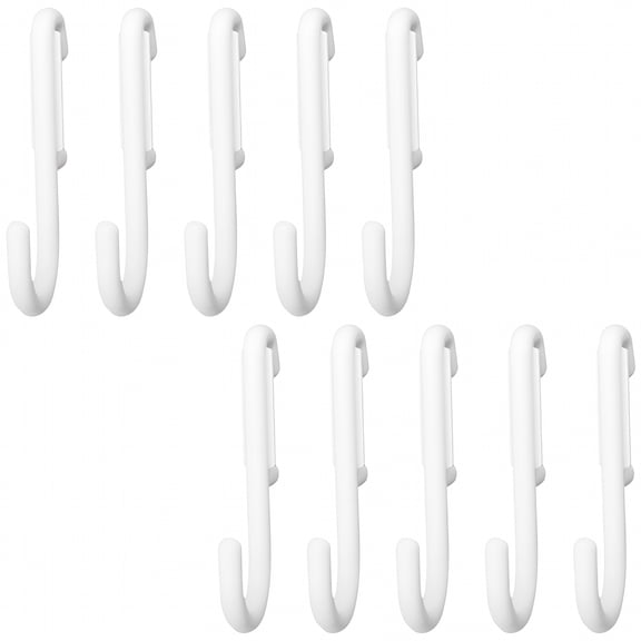 XIBUFE 2026 New 10Pcs Locking Pegboard Hooks Plastic J Pegs for Peg Board Tool Organizer Jewelry Display Organizer for Garage,Workshop,Kitchen,Craft Room