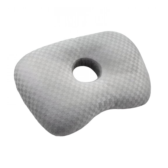 XIBUFE 2026 New 1713 Inch Ear Piercing Pillow for Side Sleepers with Ear Hole,Donut Ear Nap Pillow Relieve Ear Pressure,Lumbar Pillow Support Pad Portable Travel Pillow Side Sleeping Pillow,Gray