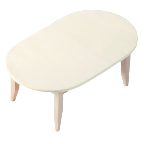 XIBUFE 2026 New 1Pc 1/12 Mini House Tea Table Miniature Wooden End Table Furniture Model,For Dollhouses,Miniature Scenes,Craft Projects,Home Decor,Display Showcases