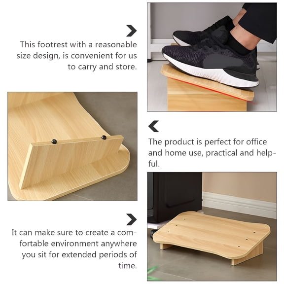 XIBUFE 2026 New 1Pc Office Desk Footrest Practical Stepping Foot Stool Household Footstool for Office, Home, Study