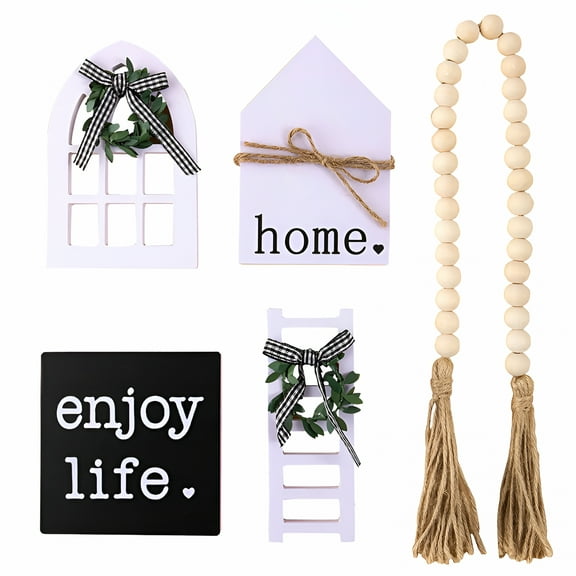XIBUFE 2026 New 1X Tray Decoration Home Farm Layered Tray Decoration Set Pvc Crafts Home Desktop Decoration for Table,Countertop,Shelf,Kitchen,Living Room