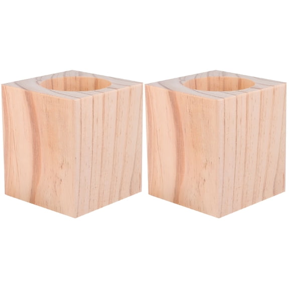 XIBUFE 2026 New 2 Pack Solid Wood Table Mat Furniture Table Riser Couch Leg Risers Bed Frame Risers Table Lifts