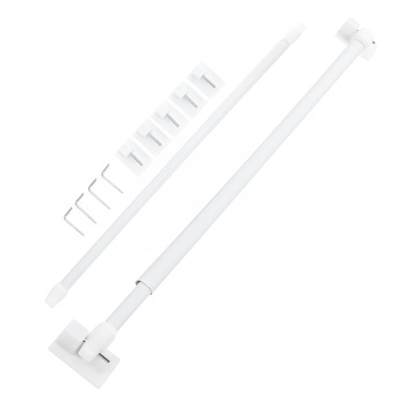 XIBUFE 2026 New 2 Pcs Adjustable Tension Curtain Rods for Windows and Doors - No Drilling Needed for Windows, Doors, Home Decor, Living Rooms, Bedrooms, Kitchens, Easy Installation, Temporary Setups
