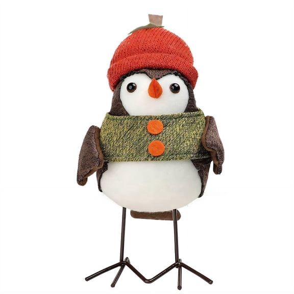 XIBUFE 2026 New 2 Pcs Bird Statue Fabric,Multi-Functional Decoration Standing Bird,Standing Design Cute Bird with Hat Sculpture,Eco-Friendly Materials Cute Bird with Hat Sculpture,Style5