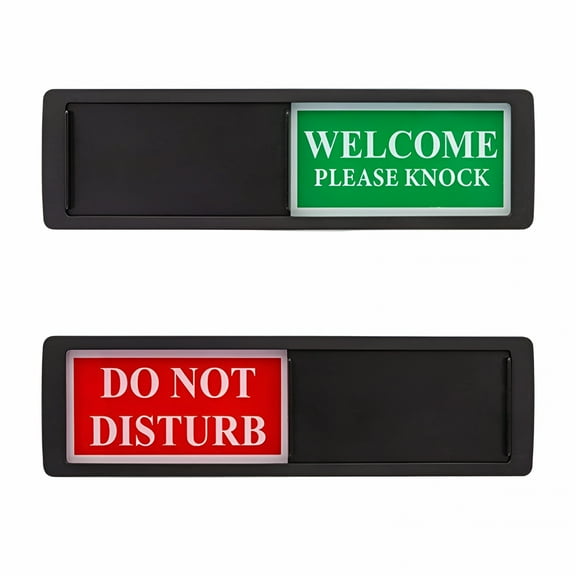 XIBUFE 2026 New 2 Pcs Do Not Disturb Signs Door Signs for Office, Bedroom, Meeting Room Occupied Sign Privacy Sign Open Slider Privacy Sign