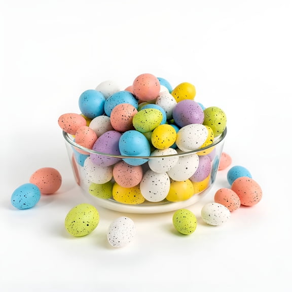 XIBUFE 2026 New 20Pcs Artificial Bird Eggs Craft for Home Decor Garden Ornaments Diy Easter Decoration Fake Nest Eggs for Wedding Party Decorative Photography Prop Assorted Color