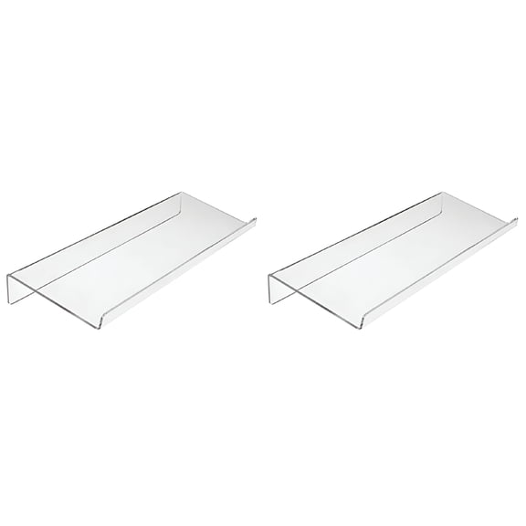 XIBUFE 2026 New 2Pcs Acrylic Keyboard Riser Ergonomic Tilted 61-Key Computer Keyboard Holder Supply for Office,Home,Gaming,Ergonomic Setup,Computer Work,Desk Organization