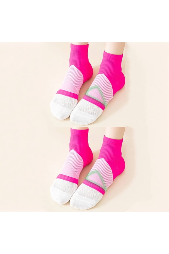 2026 New 2Pcs Ankle Sleeve Ankle Protection Design Womens Socks Snug Fit Comfortable Wear Comfortable Knitted Material Ankle Socks Red for Sports Daily Wear Running Yoga Fitness Activities